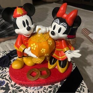 Disney Mickey and Minnie Lunar New Year Figurine - Red, Yellow, Black